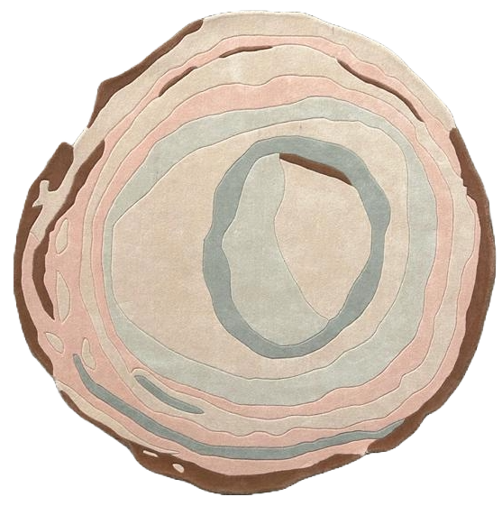 Abstract Nut Rug