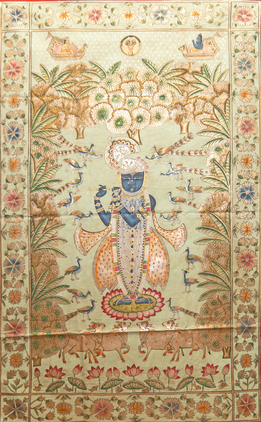 Folk canvas in mint