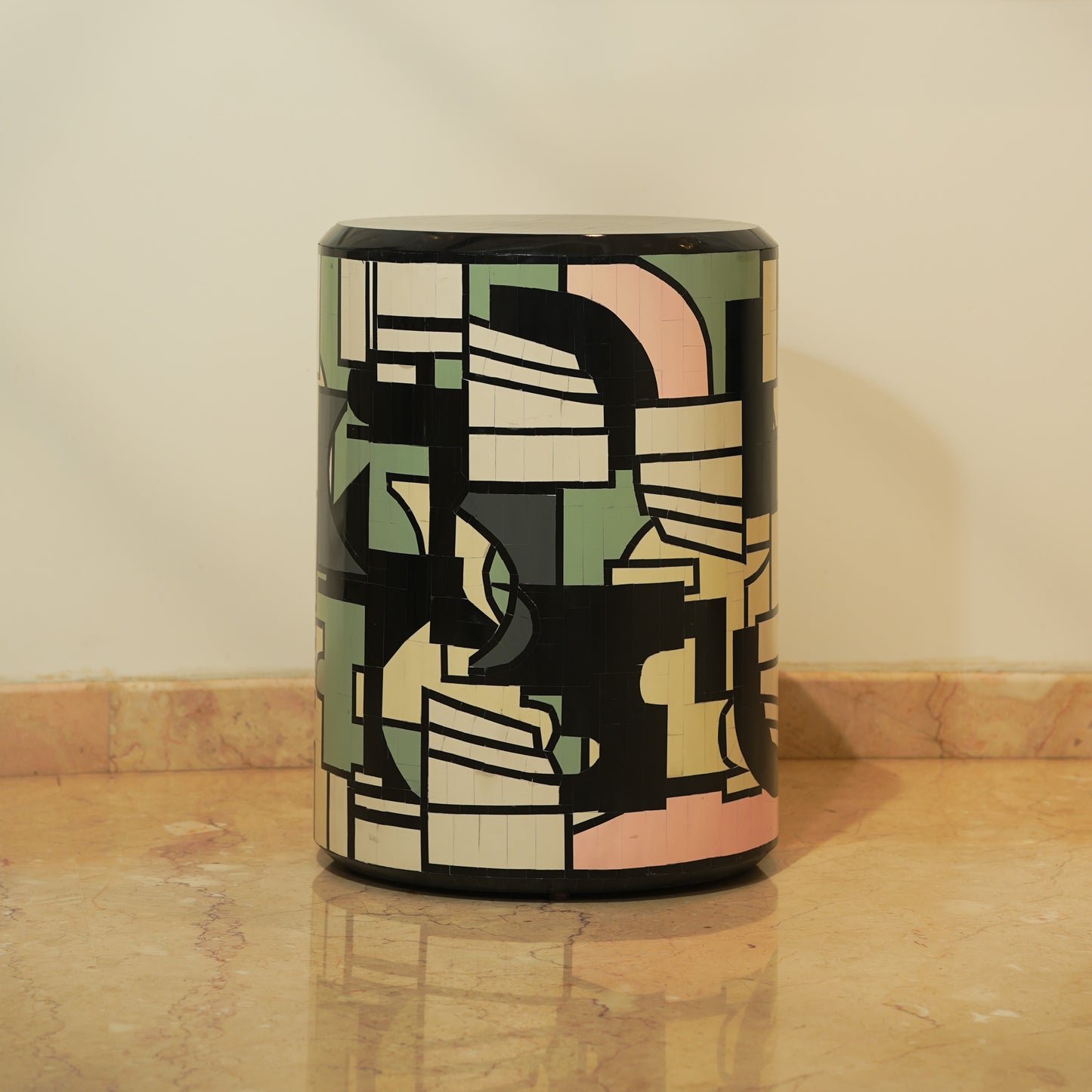 Abstract jigsaw side table