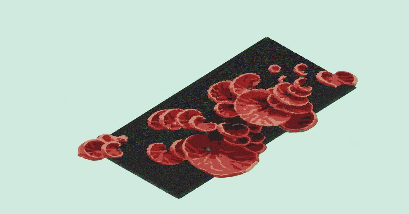 Red Mushroom Rug