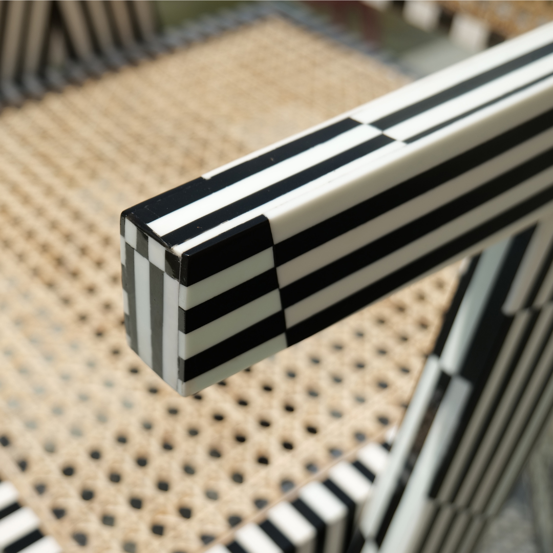 Close-up of Pierre on the Piano Chair furniture for sophisticated interiors and monochromatic aesthetic