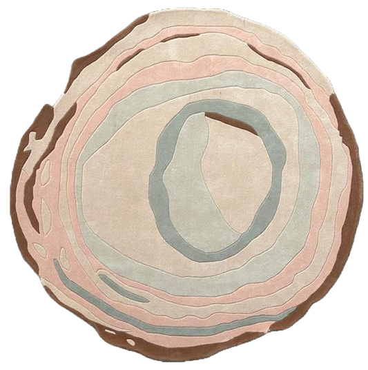 Abstract Nut Rug