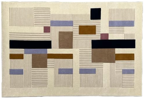 Abstract City of Rectangle Rugs