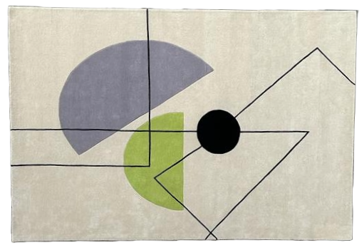 Abstract City of Lines and shapes Rug