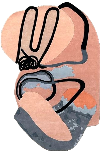 Abstract shapes Rug