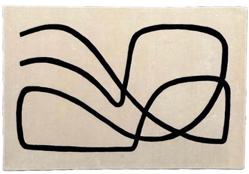 Snake Line Art Rug