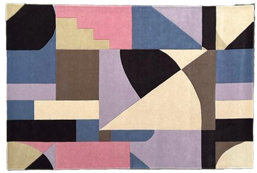 Abstract geometric shapes Rug – Khenshu